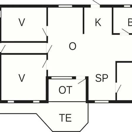 6 Person In Aakirkeby-by Traum בית נופש Vester Somarken