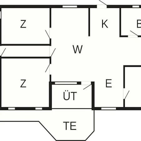 Дом отдыха 6 Person In Aakirkeby-by Traum
